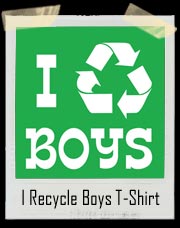 I Recycle Boys Ladies T Shirt