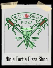 Ninja Turtle Slice of Shell Pizza Shop T-Shirt