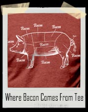 Where Bacon Comes From T-Shirt