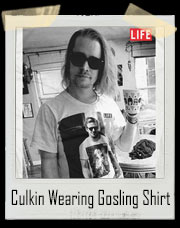 Macaulay Culkin Wearing Ryan Gosling Wearing Macaulay Culkin T-Shirt