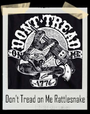 Don't Tread on Me Rattlesnake Gun T-Shirt