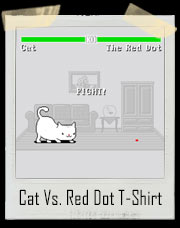 Cat Vs. Red Dot Final Boss T-Shirt