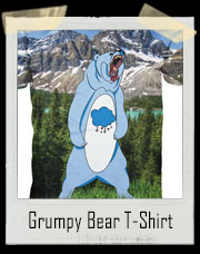 Grumpy Real Care Bear All Over Print T-Shirt