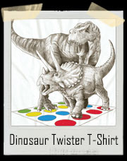Dinosaur Twister T-Rex and Triceratops T-Shirt