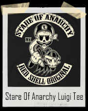 Luigi Stare Of Anarchy Mario Cart 8 T-Shirt