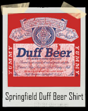 Duff Beer - Simpsons Budweiser Inspired Vintage T Shirt