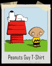 Peanuts Guy Stewie Brown T-Shirt