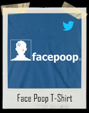 Face Poop Twitter Facebook T-Shirt