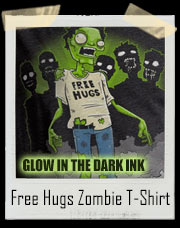 Glow In The Dark Free Hugs Zombie T-Shirt