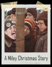 A Miley Cyrus Christmas Story Stuck Tongue T-Shirt