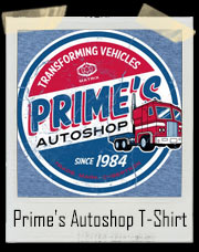 Optimus Prime's Transformers Autoshop T-Shirt