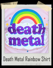 Pink Death Metal Rainbow Sparkle T-Shirt