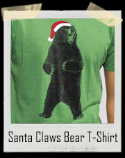 Santa Claws Grizzly Bear T-Shirt