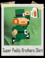Super Paddy Brothers Mario Bros. Inspired Leprechaun T-Shirt