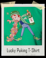 Lucky Leprechaun Puking St. Patrick's Day T-Shirt