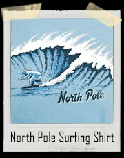 Global Warming North Pole Surfing Polar Bear T-Shirt