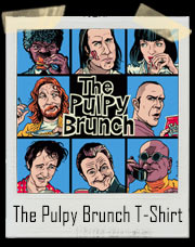 The Pulpy Brunch Pulp Fiction and Brady Bunch Inspired T-Shirt