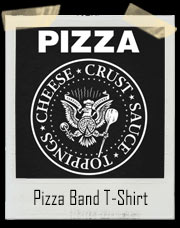 Pizza Ramones Inspired Band T-Shirt