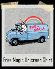 Free Magic Unicreep Unicorn In A Van T-Shirt