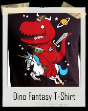 Dino Fantasy Unicorn Viking T-Shirt