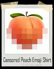Censored Peach Emoji T-Shirt