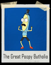 Poopy Butthole Rick and Morty / Beavis And Butthead Inspired Parody T-Shirt. Mashup