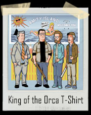 King Of The Orca King Of The Hill and Jaws Parody T-Shirt