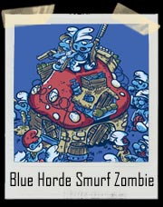 Blue Horde Smurf Zombie T-Shirt