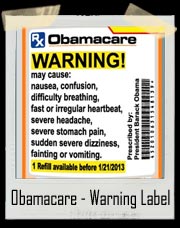 Obamacare - Pill Bottle Warning Label T-Shirt