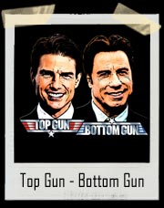 Tom Cruise Top Gun - John Travolta Bottom Gun T Shirt