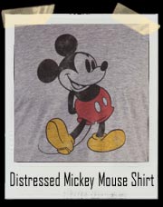 Classic Distressed Mickey Mouse Shirt