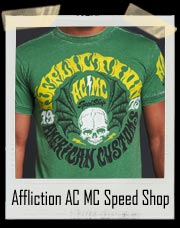 Affliction AC MC Speed Shop Shirt - Affliction 1973 American Customs Speed Shop Motorcycle Club