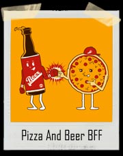 Beer And Pizza Fist Bump BFF T Shirt