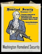 Original Homeland Security Georege Washington T Shirt