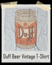 Simpsons Duff Beer Vintage T Shirt
