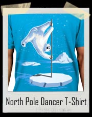 North Pole Dancer Polar Bear T-Shirt