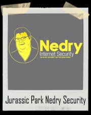 Jurassic Park Nedry Internet Security T-Shirt