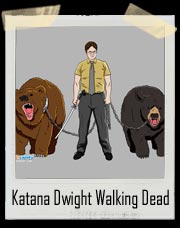 Katana Dwight Office Walking Dead Mash Up!