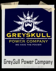GreySull Power Company Funny He-Man T-shirt