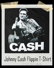 Johnny Cash Flippin The Bird T-Shirt