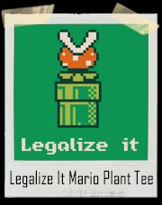 Mario Bros Legalize It NES Plant T-Shirt