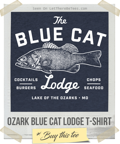 Ozark Blue Cat Lodge Missouri T-Shirt
