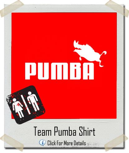 TEAM PUMBA funny soccer Warthog Tshirt