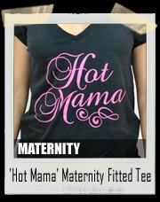 Hot Mama Maternity Fitted Tee Shirt