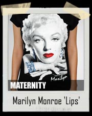 Marilyn Monroe 'Lips' Maternity Tee Shirt