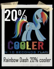 My Little Pony Rainbow Dash 20% Cooler In 10 Seconds Flat T-Shirt