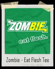 Zombie Eat Flesh Subway T-Shirt