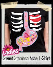 Girls Sweet Stomach Ache Candy T-Shirt