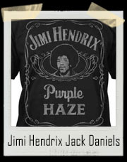 Jimi Hendrix Jack Daniels Purple Haze Label T-Shirt