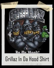Grillaz (In Da Hood) Hip Hop Gangsta Gorillas T-Shirt